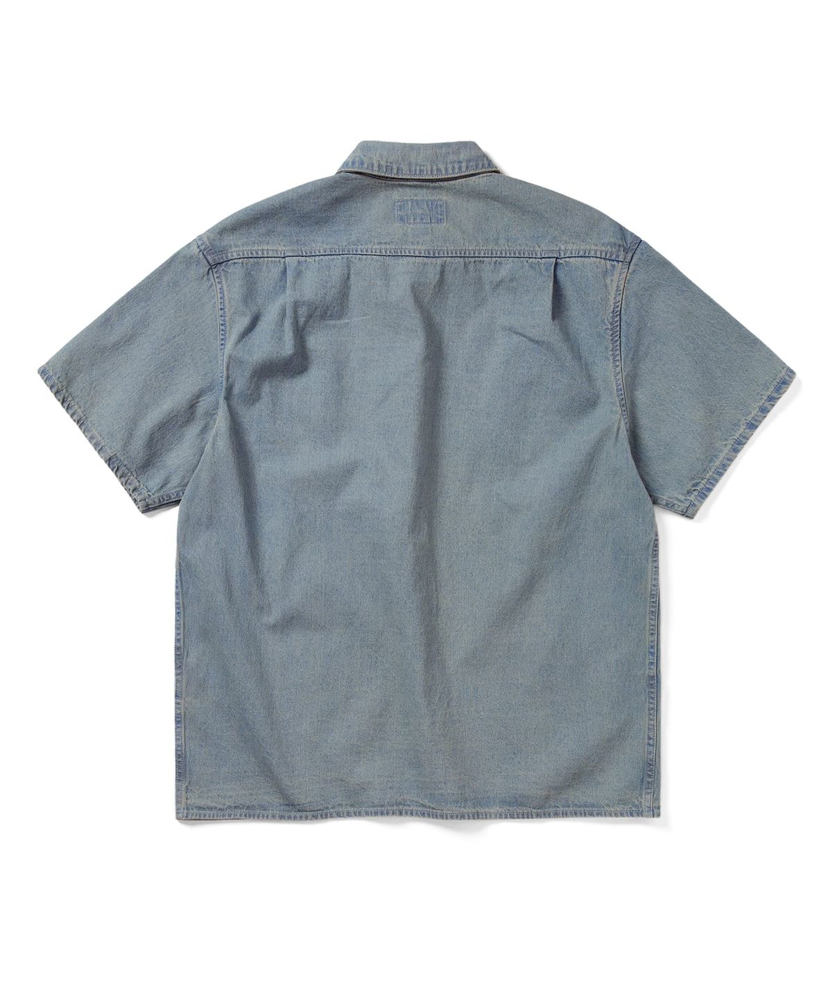 디스이즈네버댓(THISISNEVERTHAT) (25SS) Washed Denim S/S Shirt Washed Blue