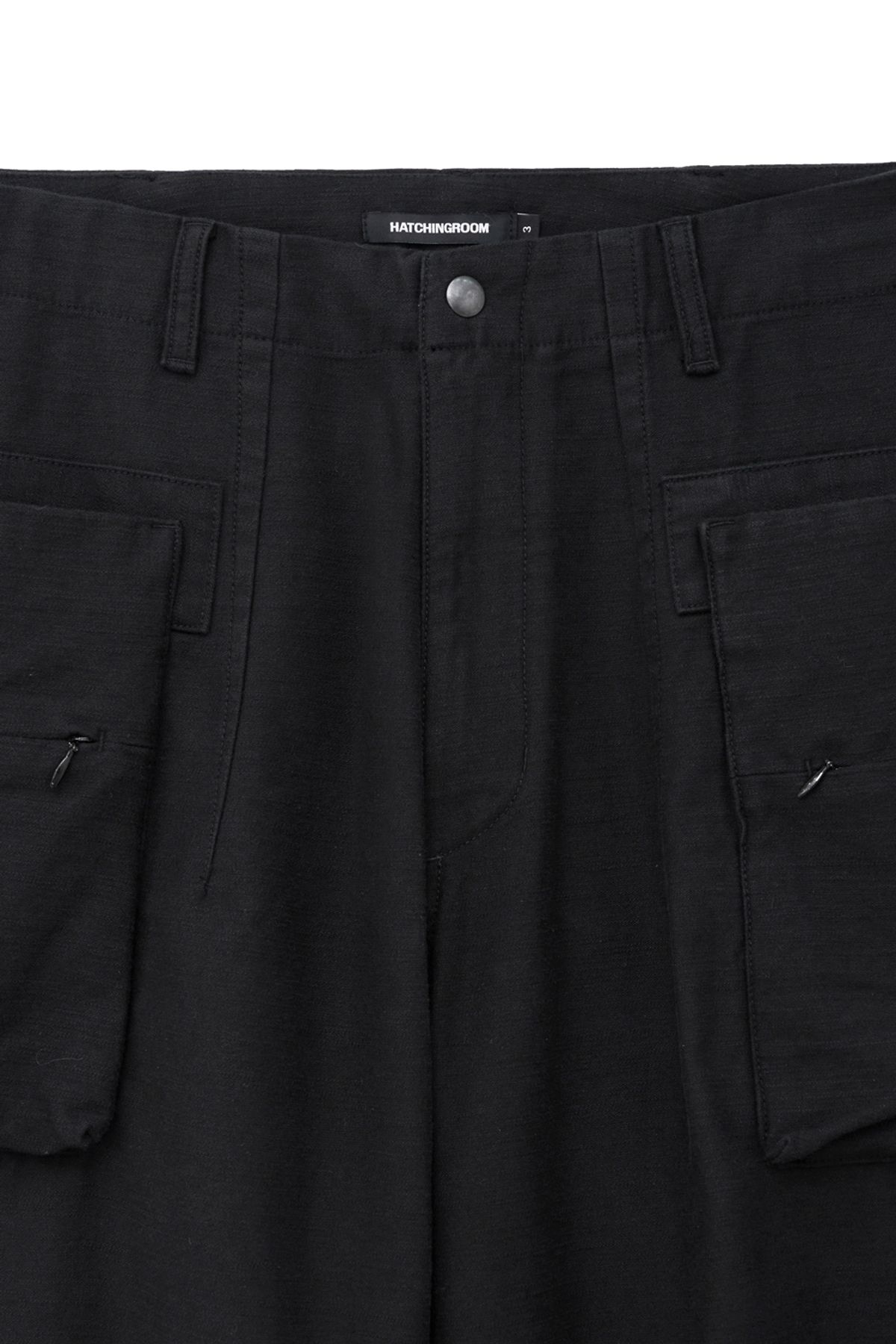 해칭룸(HATCHINGROOM) Big Cargo Pants V2 Black