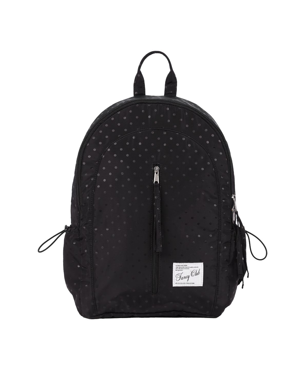팬시클럽(FANCY CLUB) 도트 라운드 백팩 (BLACK) F25QE992