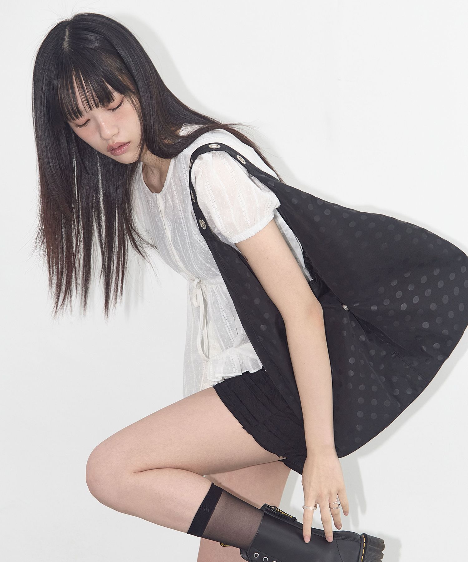 [専用出品]ラモスケ MUSINSA | FANCY CLUB Dot Eyelet Shoulder Bag (BLACK) F25QE993