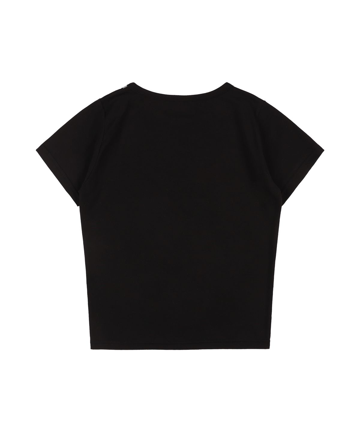 팬시클럽(FANCY CLUB) 베이워치 크롭 티 (BLACK) F25QB103