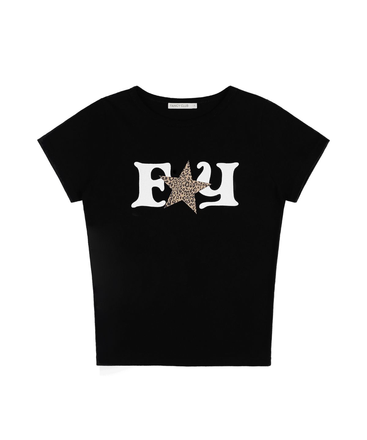 팬시클럽(FANCY CLUB) FY 레오파드 티 (BLACK) F25QB100