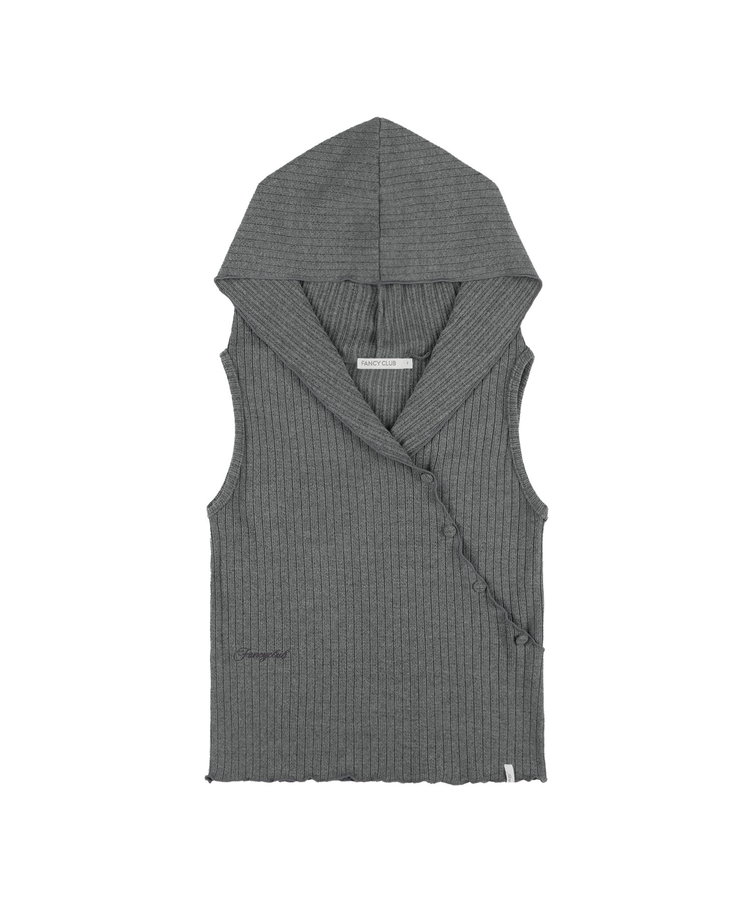 ★FANCY CLUB★ BUDDHA KAUL SLEEVELESS CHARCOAL F25QB112 F25Q MUSINSA公式 | FANCY CLUB BUDDHAUL SLEEVELESS (CHARCOAL) F25QB112
