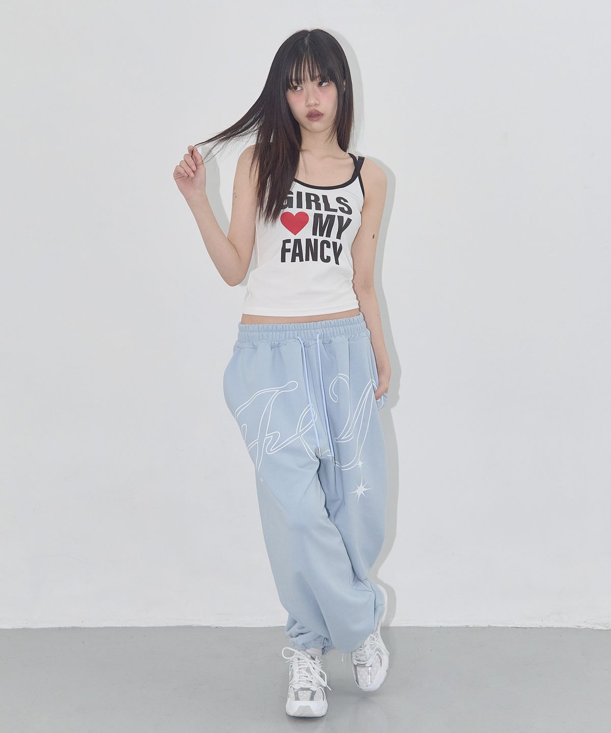 팬시클럽(FANCY CLUB) 걸스 마이 팬시 슬리브리스 (BLACK) F25QB114