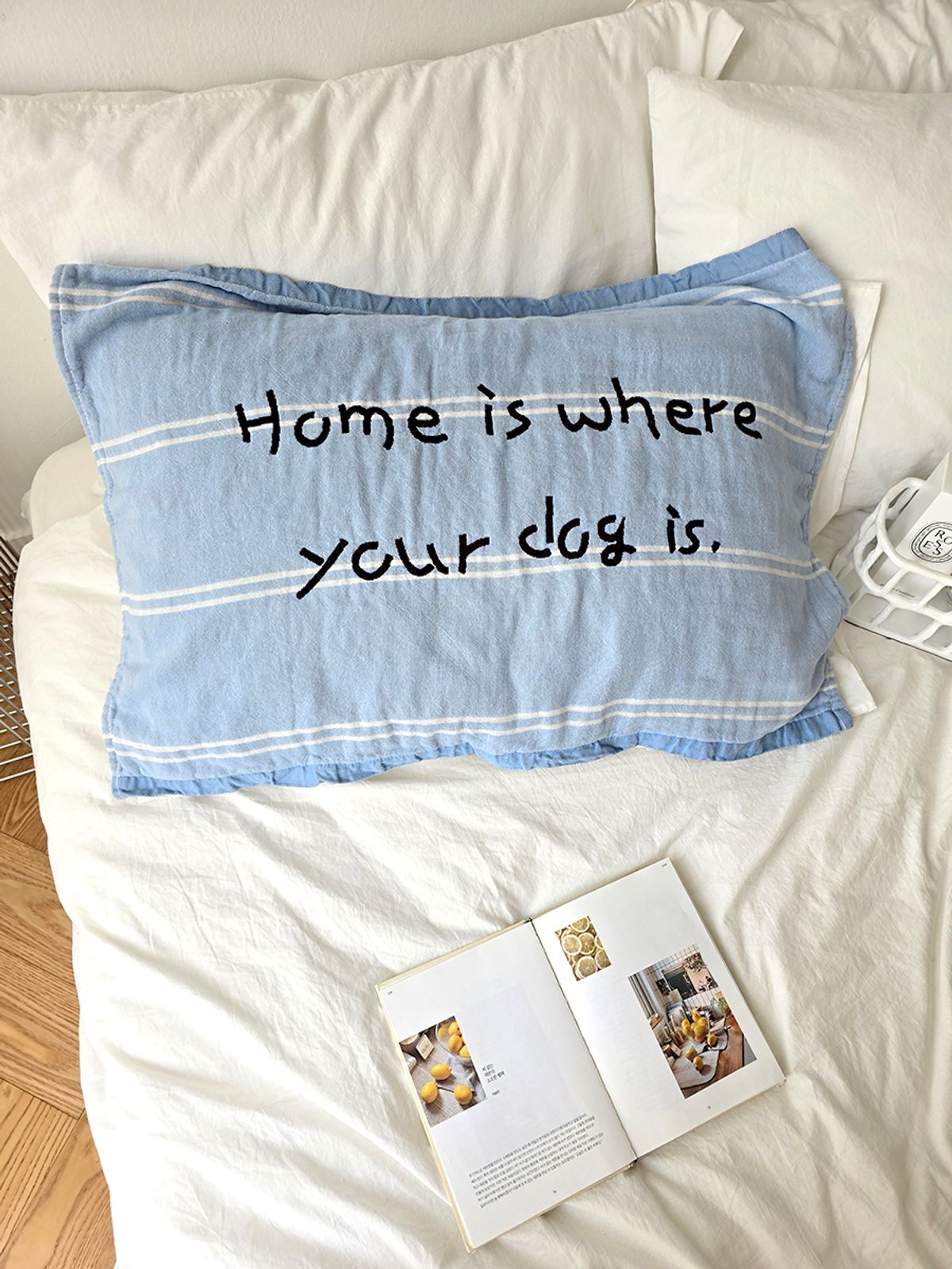 블랑쉬하우스(BLANCHE HOUSE) 블랑쉬 드림 하버 거즈 베개수건  다용도 러너