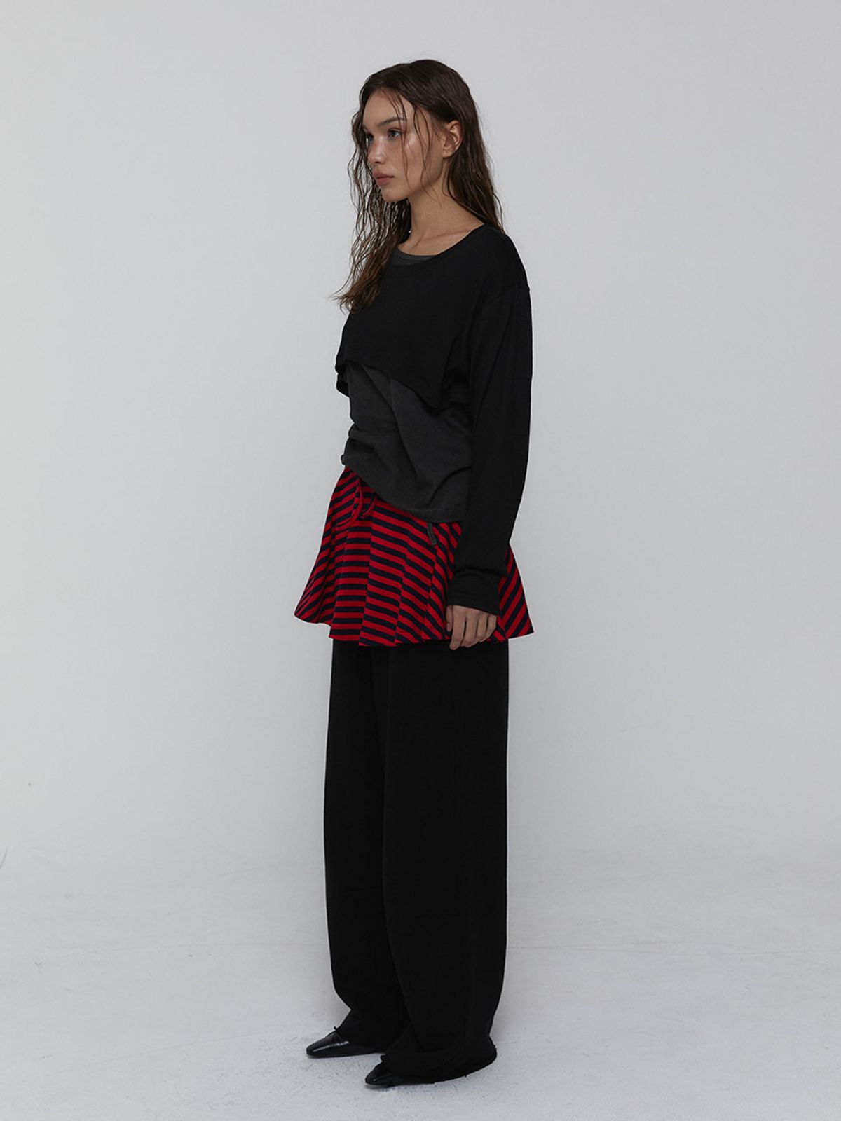 비수스(VISUS) Pigment Cotton Pants_Black