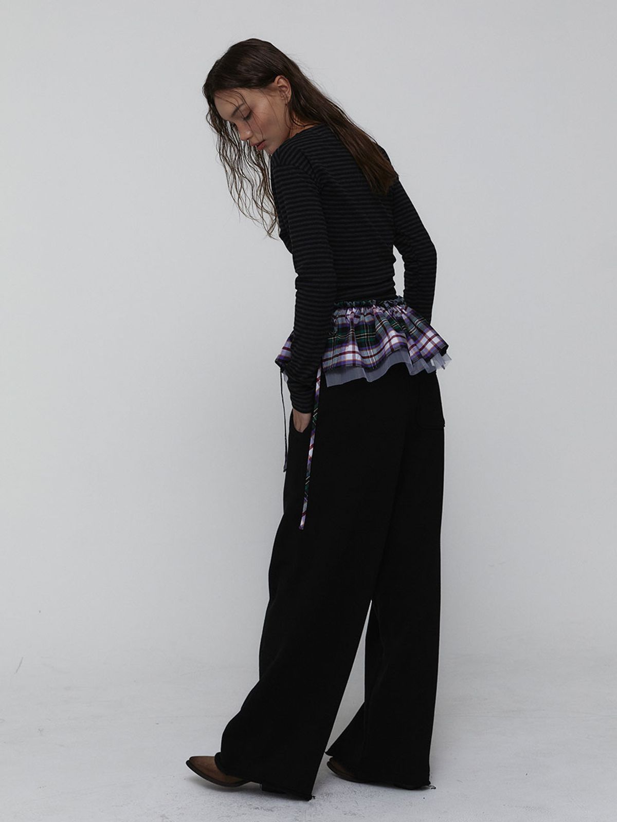 비수스(VISUS) Pigment Cotton Pants_Black