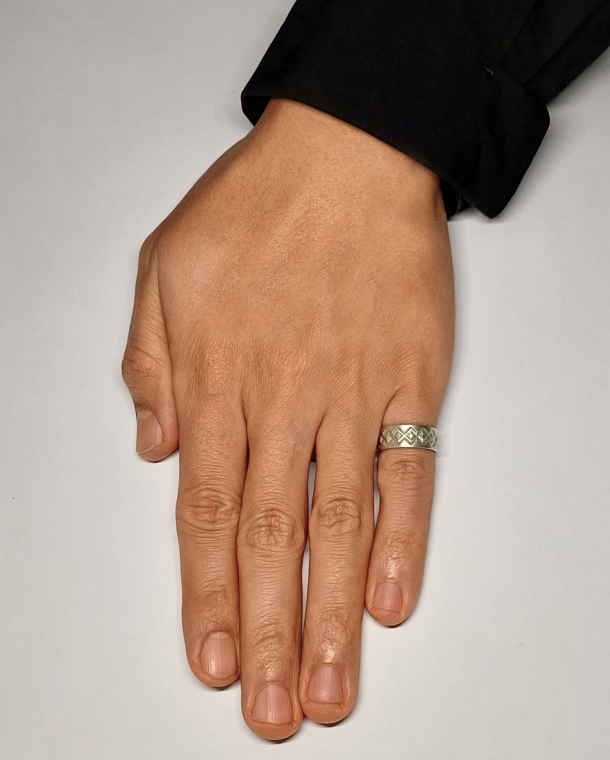 르네오브제(RENEOBJET) RAY  ENGRAVED RING  [STERLING SILVER] 조각 링 925실버 반지