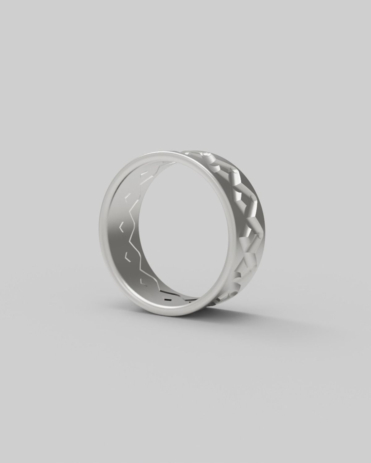 르네오브제(RENEOBJET) RAY  ENGRAVED RING  [STERLING SILVER] 조각 링 925실버 반지
