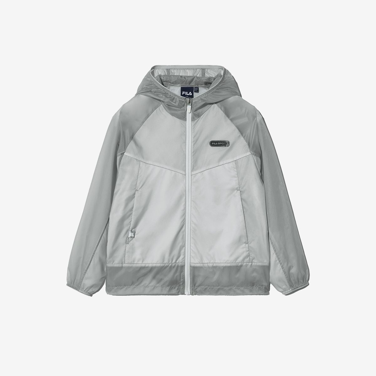 휠라 키즈(FILA KIDS) 경량 패커블 윈드브레이커(FK2JKH2503XLGY)