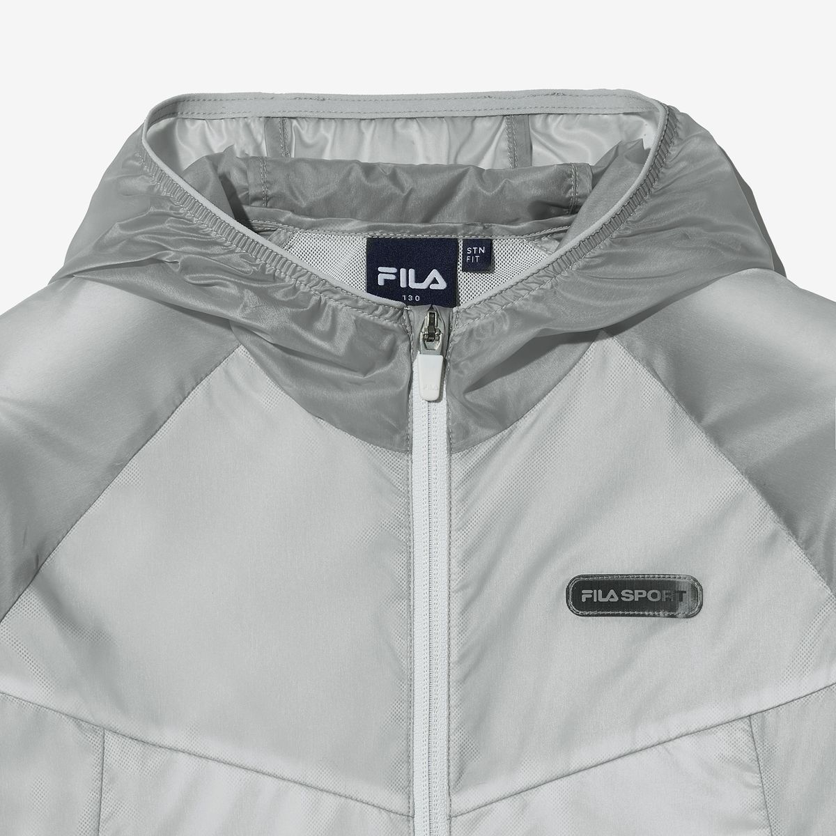 휠라 키즈(FILA KIDS) 경량 패커블 윈드브레이커(FK2JKH2503XLGY)
