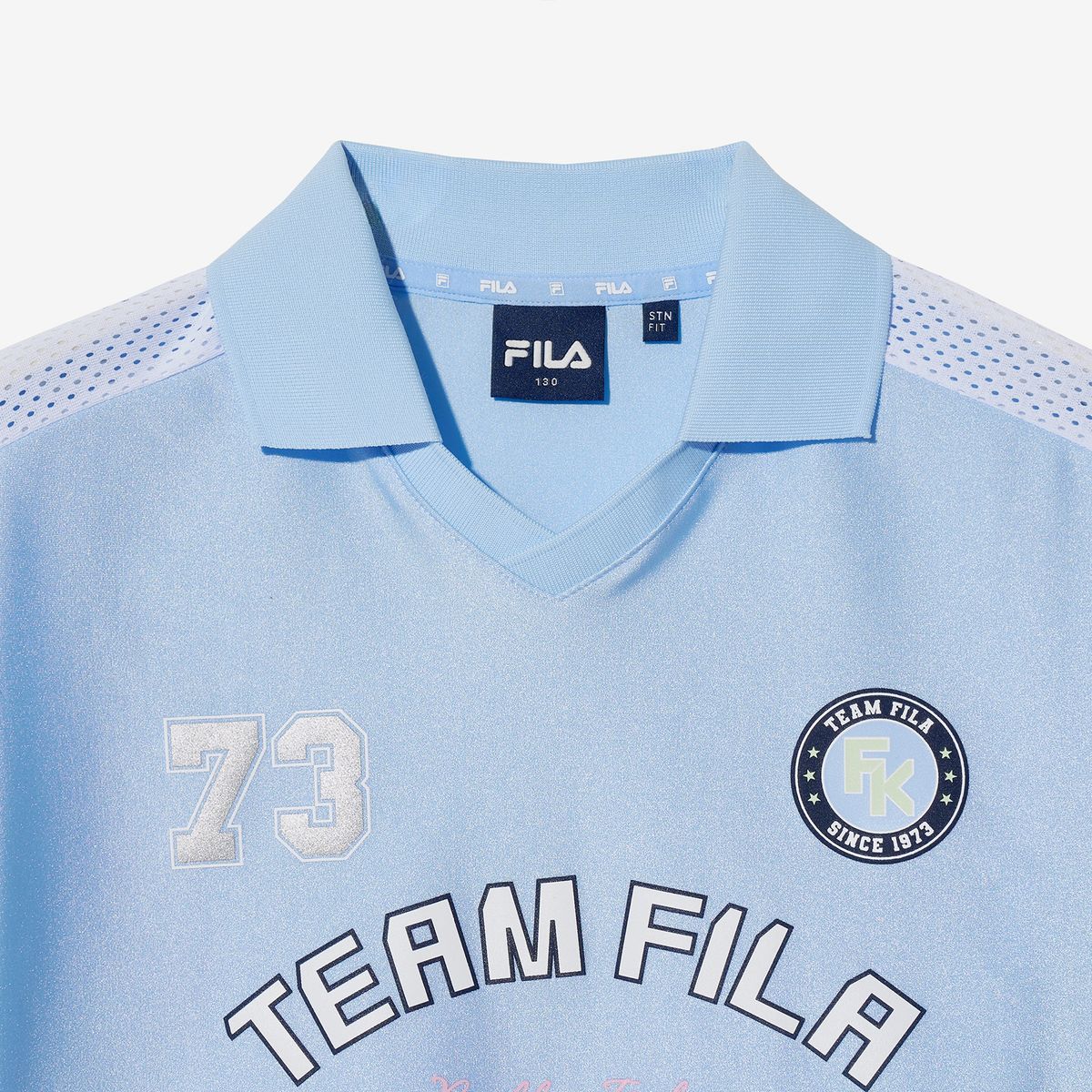 휠라 키즈(FILA KIDS) 블록코어 여아 크롭 티셔츠