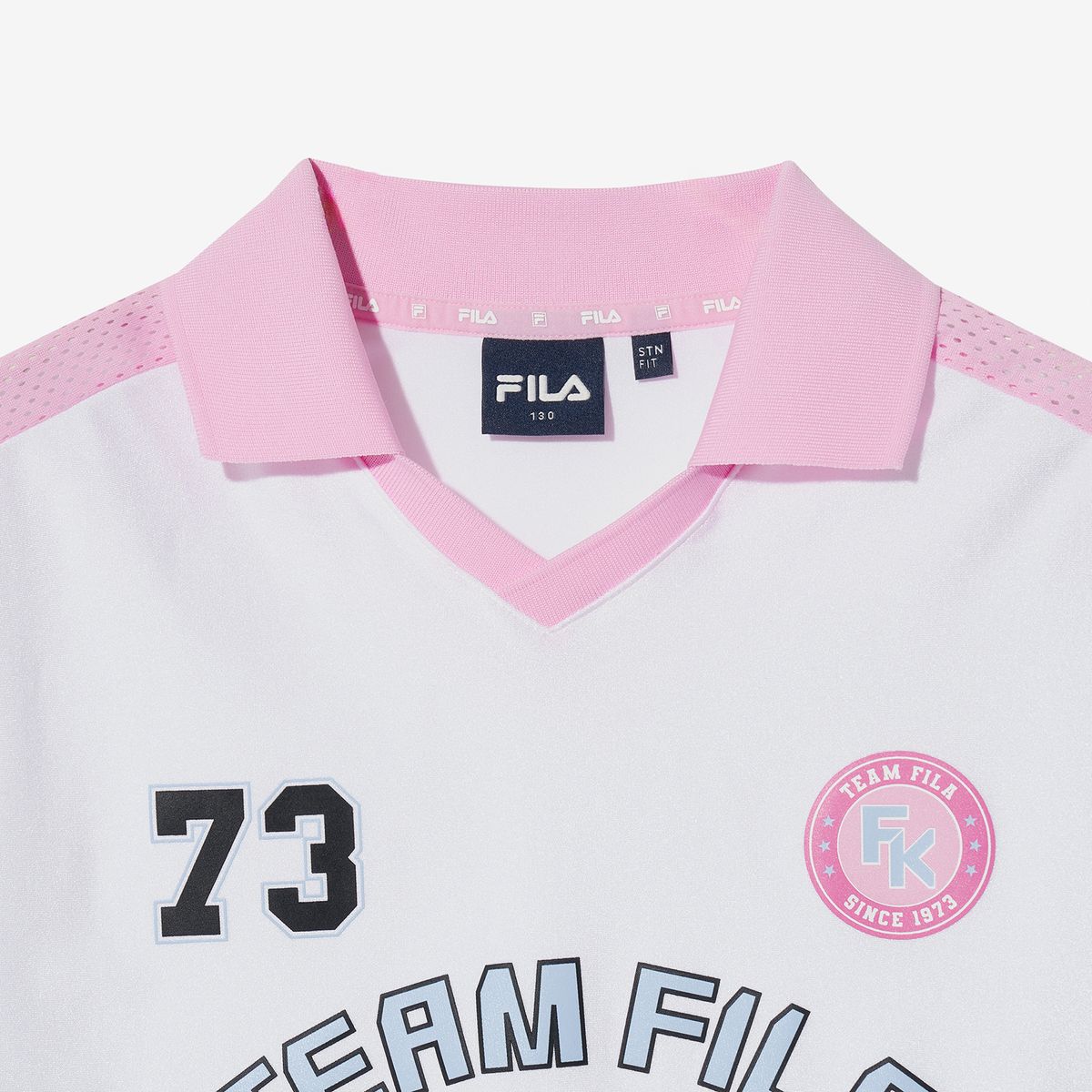 휠라 키즈(FILA KIDS) 블록코어 여아 크롭 티셔츠