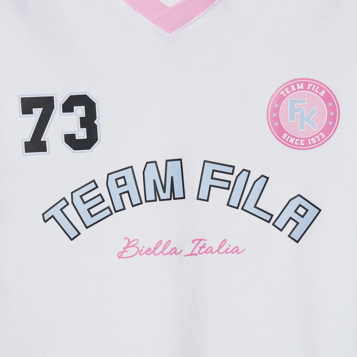휠라 키즈(FILA KIDS) 블록코어 여아 크롭 티셔츠