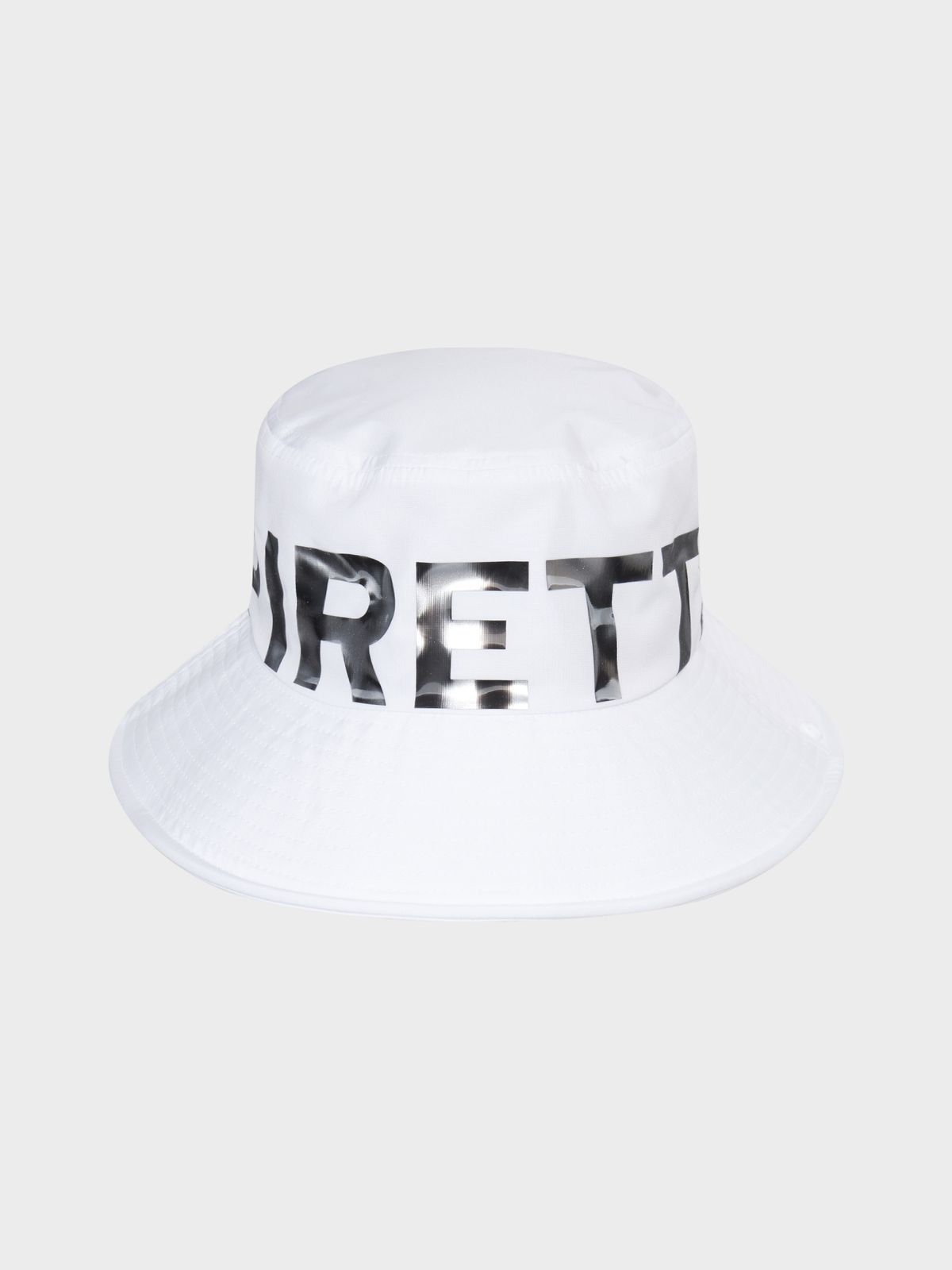 피레티(PIRETTI) 빅로고 매쉬배색 와이드 햇_White