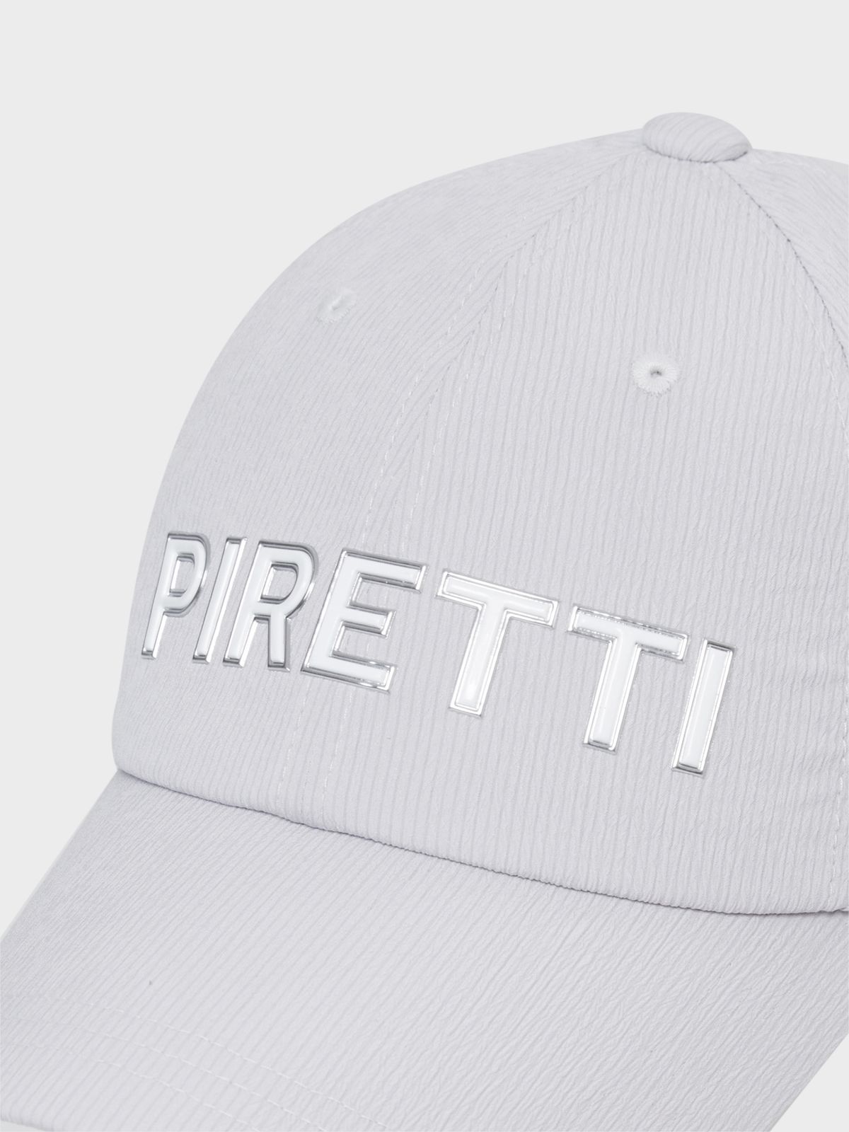 피레티(PIRETTI) 시어서커 베이직 리본 캡_Light Grey