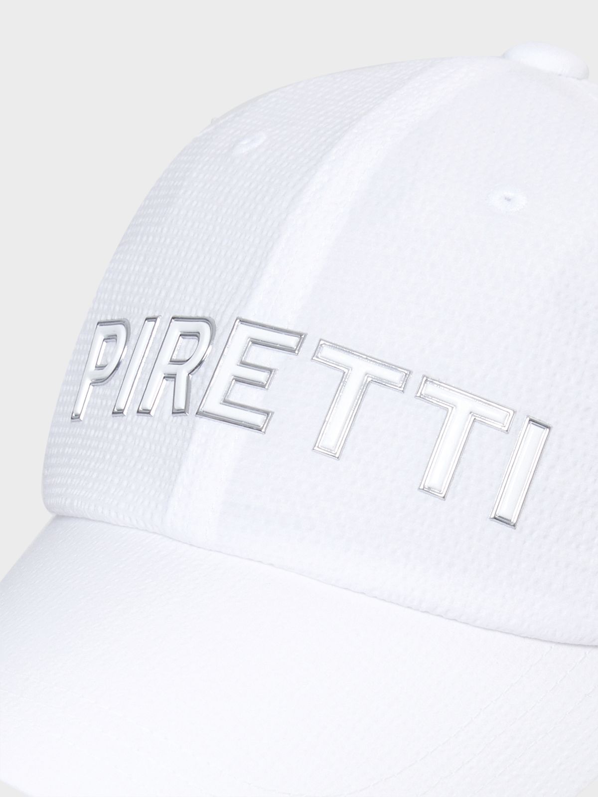피레티(PIRETTI) 시어서커 베이직 리본 캡_White
