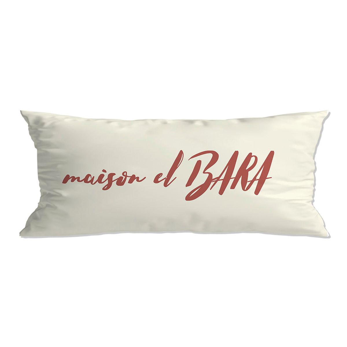 메종 엘 바라(MAISON EL BARA) 체크메이트 크림 쿠션커버