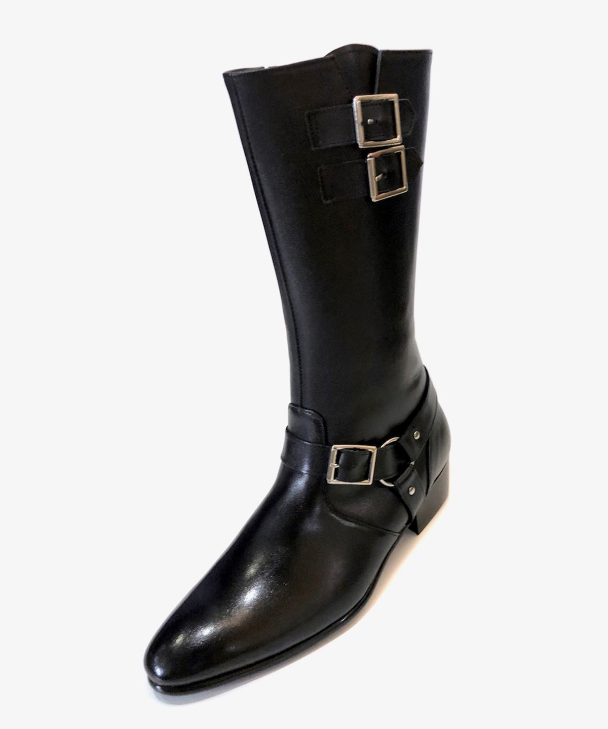 조앤슈(JOENSHOE) 로랑 미들 엔지니어 롱 부츠 블랙