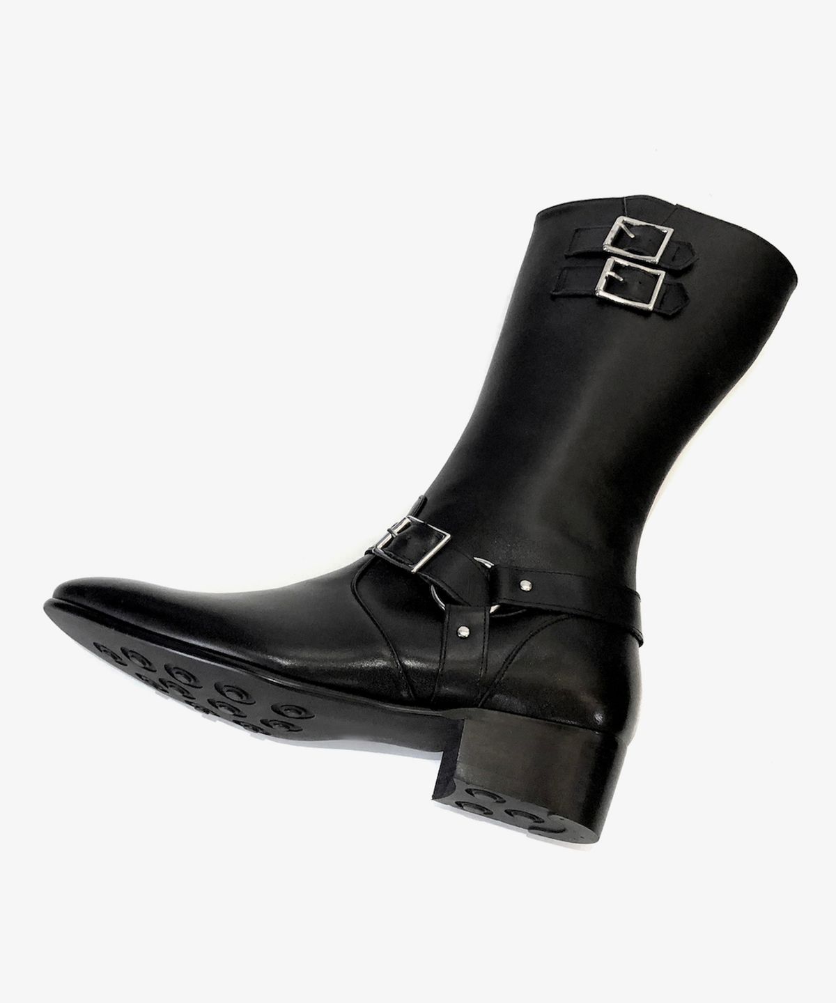 조앤슈(JOENSHOE) 로랑 미들 엔지니어 롱 부츠 블랙