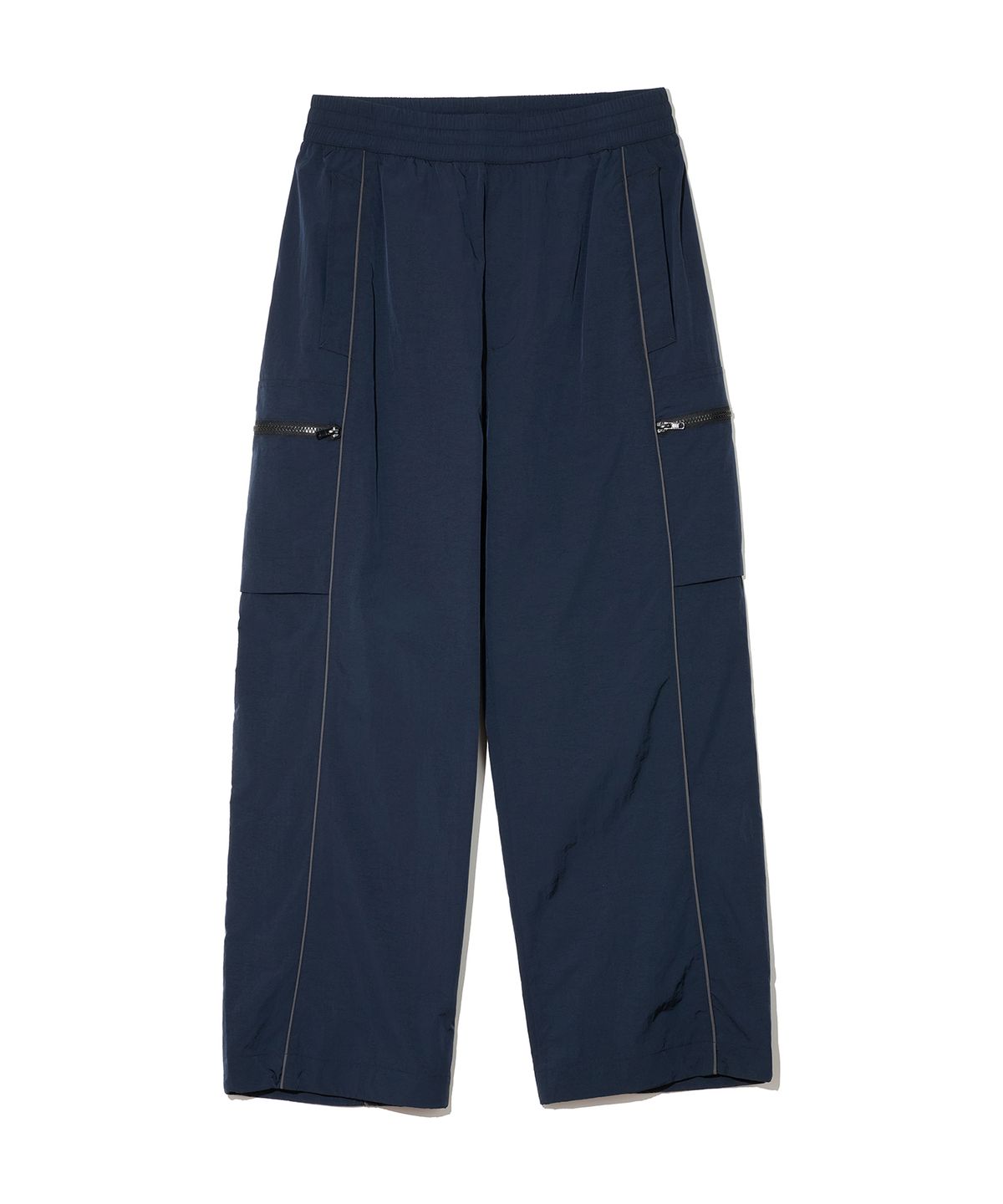 논타입(NONTYPE) PIPING CARGO TRACK PANTS (NAVY)