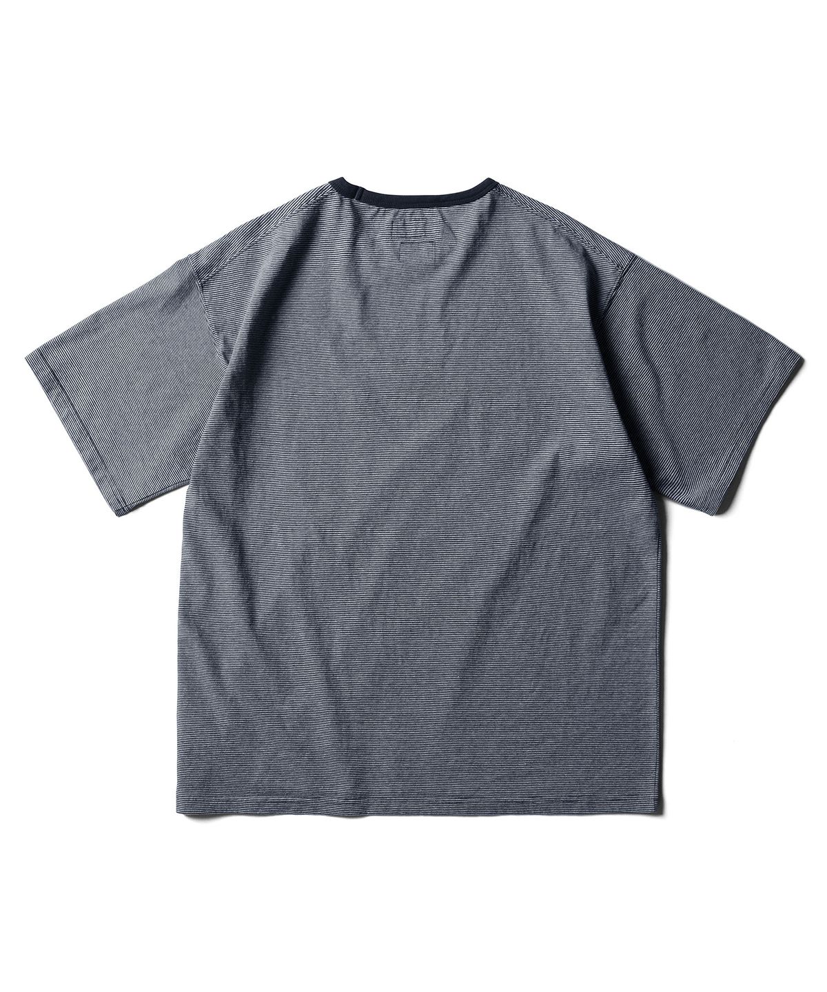 에스파이(ESFAI) [ESFAI X OURSELVES] MULTI C STRIPE T SHIRTS (NAVY)
