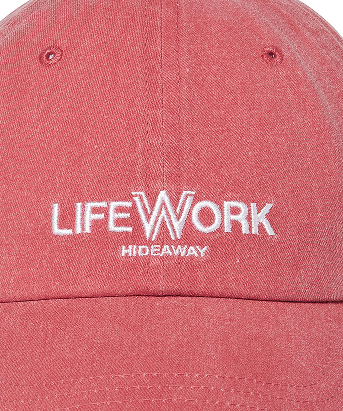 라이프워크(LIFEWORK) 로고 자수 워싱 소프트 볼캡