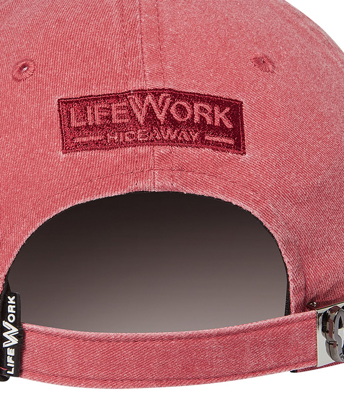 라이프워크(LIFEWORK) 로고 자수 워싱 소프트 볼캡