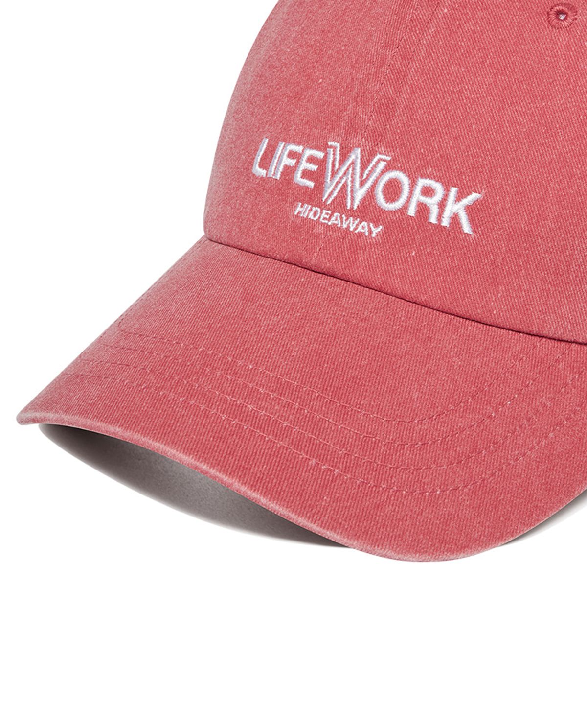 라이프워크(LIFEWORK) 로고 자수 워싱 소프트 볼캡