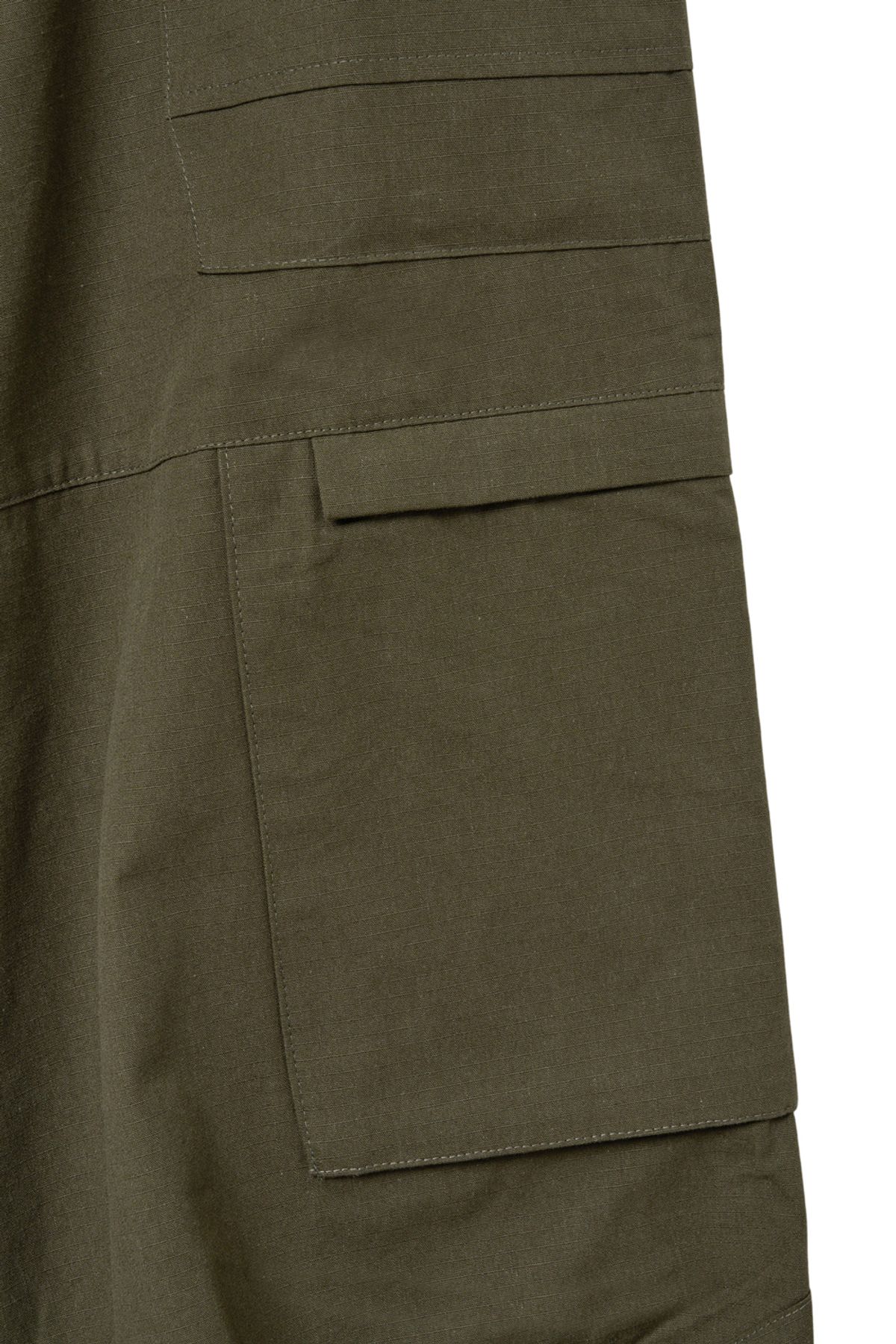 해칭룸(HATCHINGROOM) Fatigue Over Pants Ripstop Dark Khaki