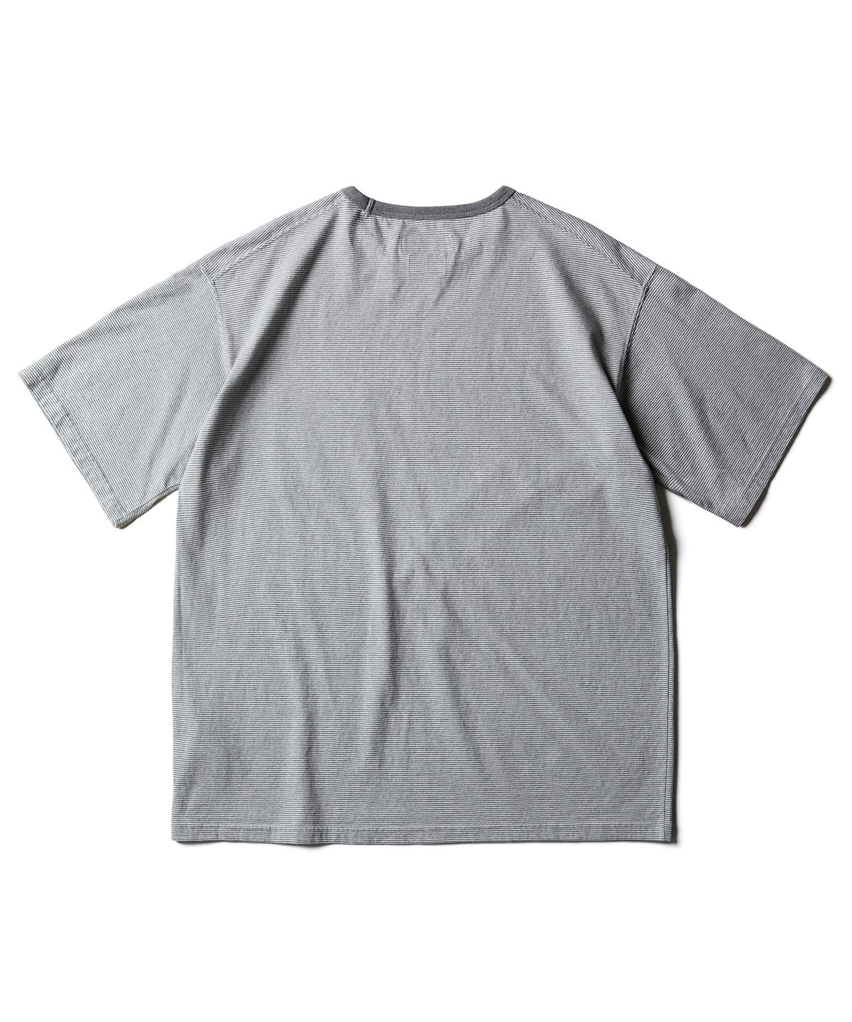 에스파이(ESFAI) [ESFAI X OURSELVES] MULTI C STRIPE T SHIRTS (GREY)