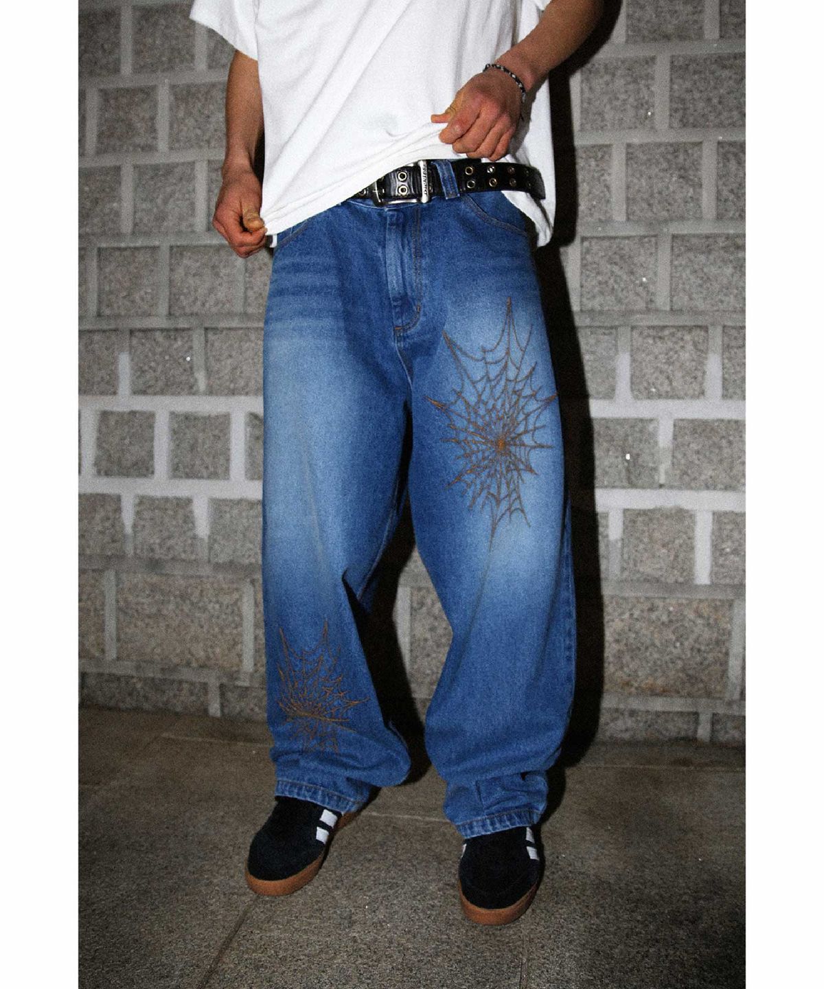 이알에스코(ERSCO) 코브웹 워싱 데님_블루
