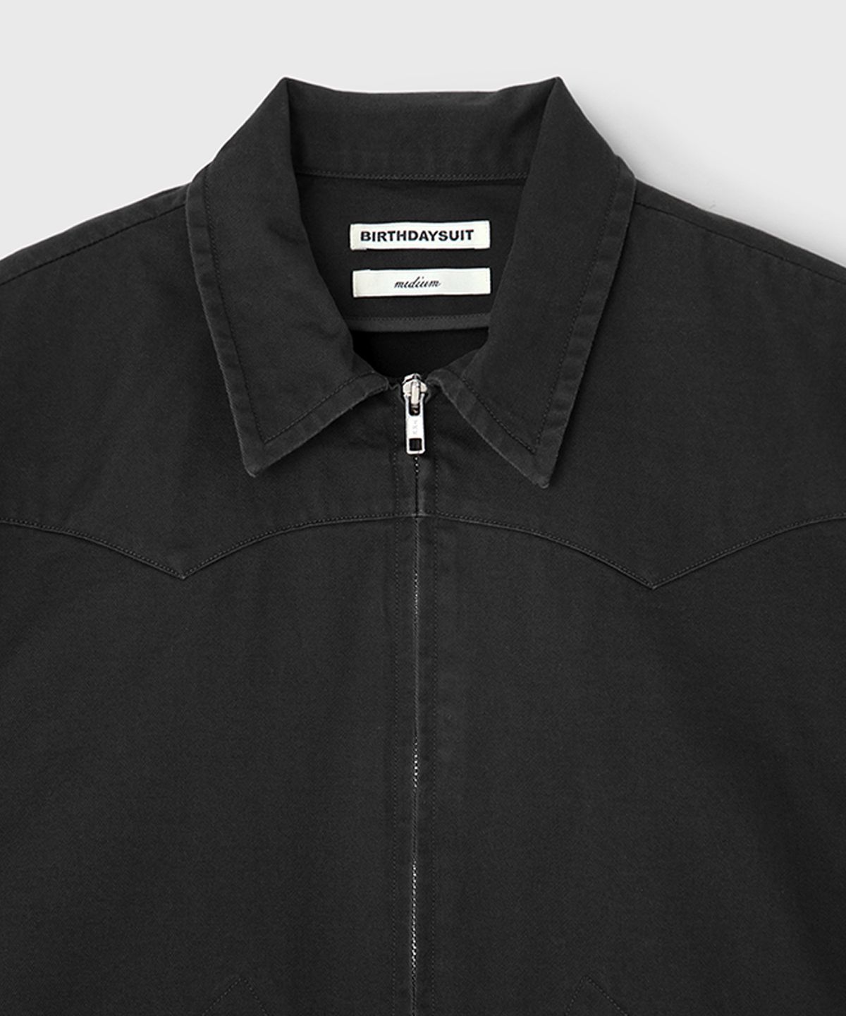 벌스데이수트(BIRTHDAYSUIT) TWILL WESTERN JACKET (CHARCOAL)