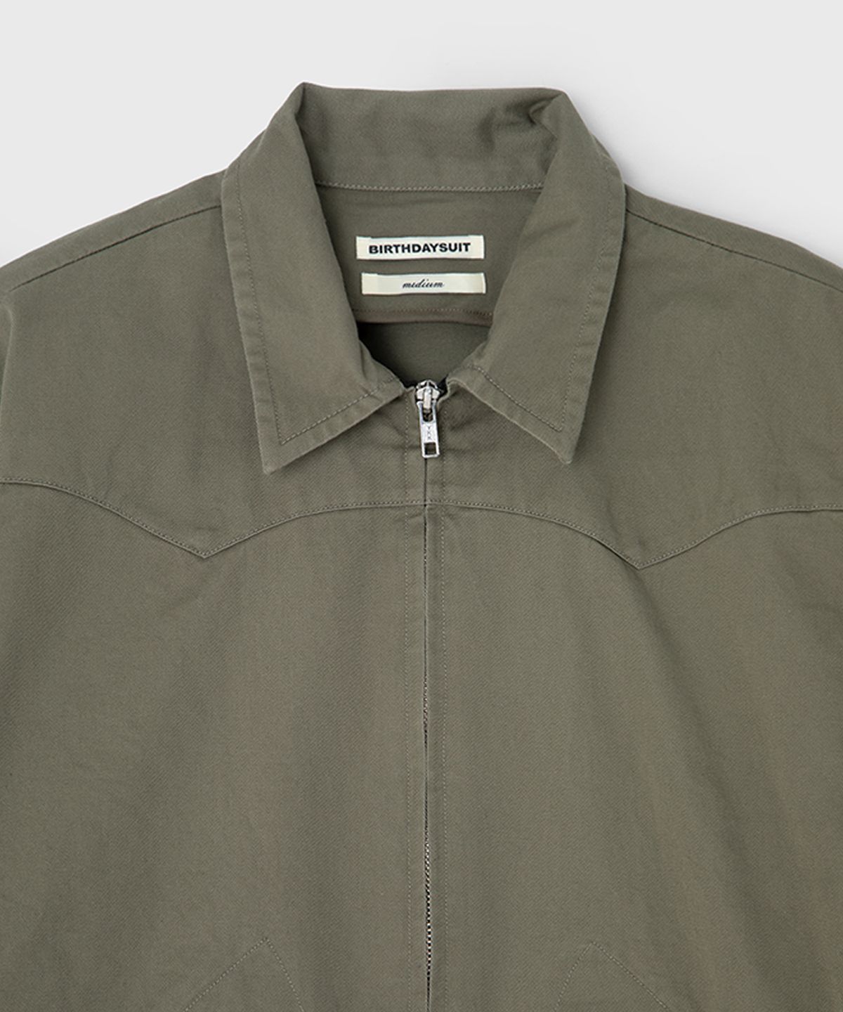 벌스데이수트(BIRTHDAYSUIT) TWILL WESTERN JACKET (OLIVE)