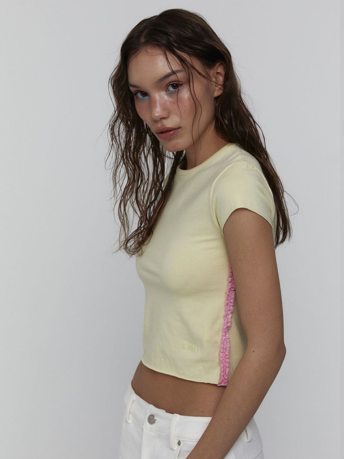 비수스(VISUS) Lace Baby T-Shirts_Yellow