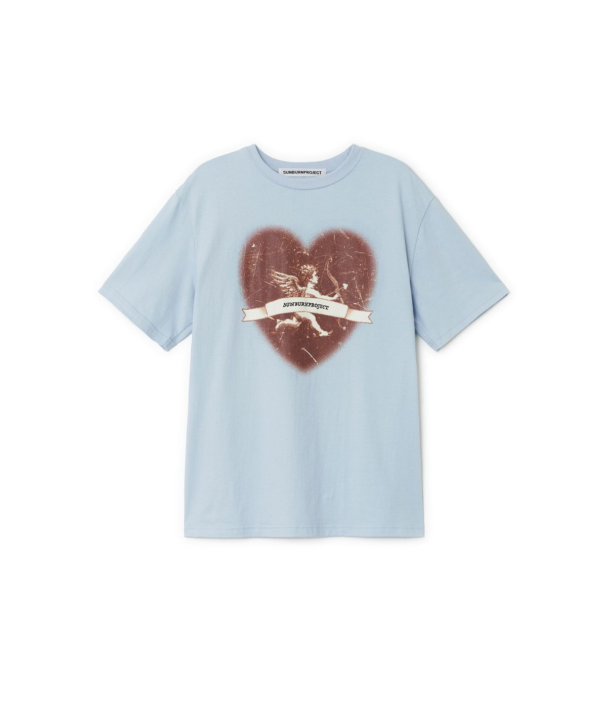 썬번프로젝트(SUNBURNPROJECT) Cupid Overfit T-shirt, SKY BLUE
