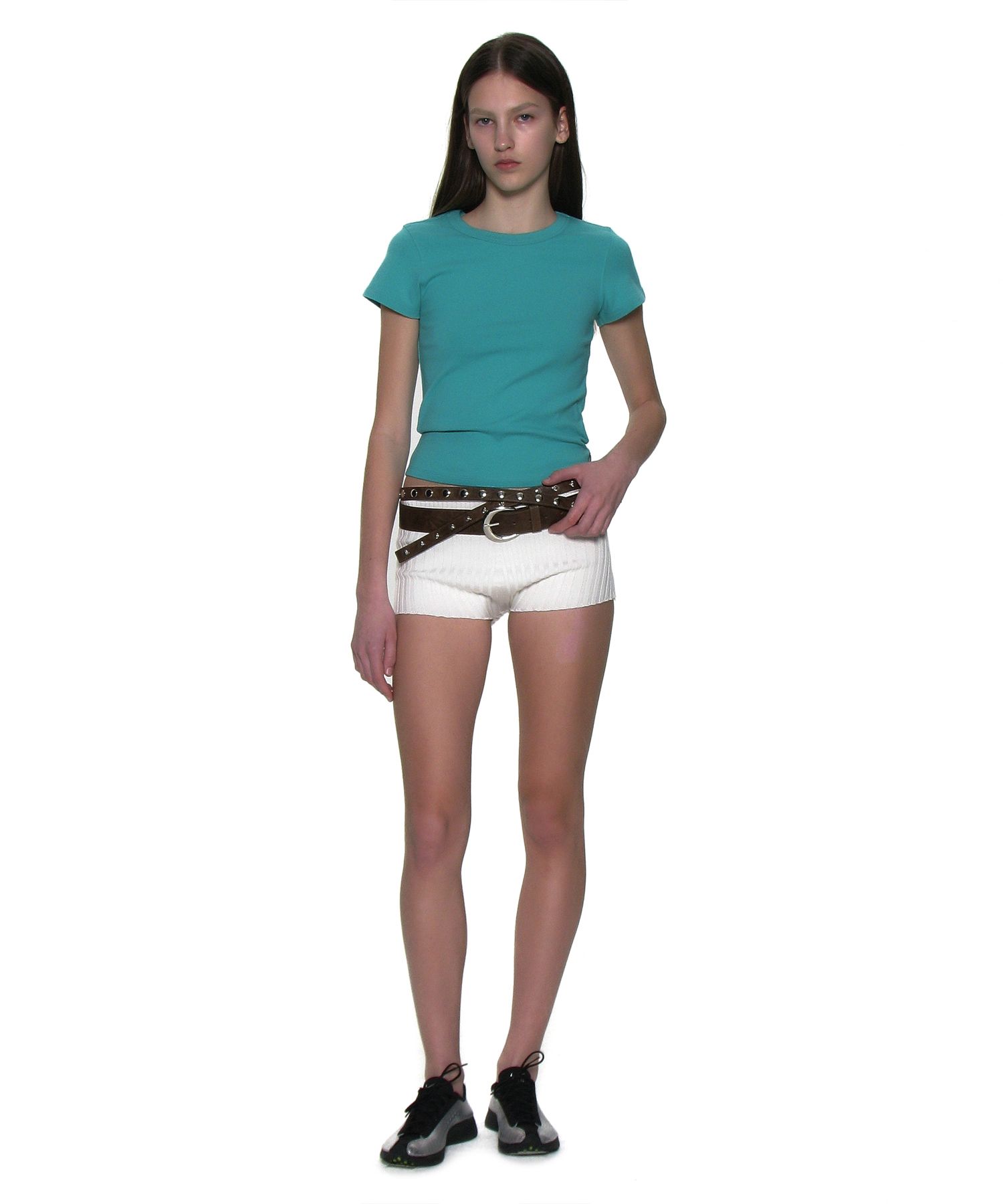 (Set) Three Way Double Layered Belt_Brown