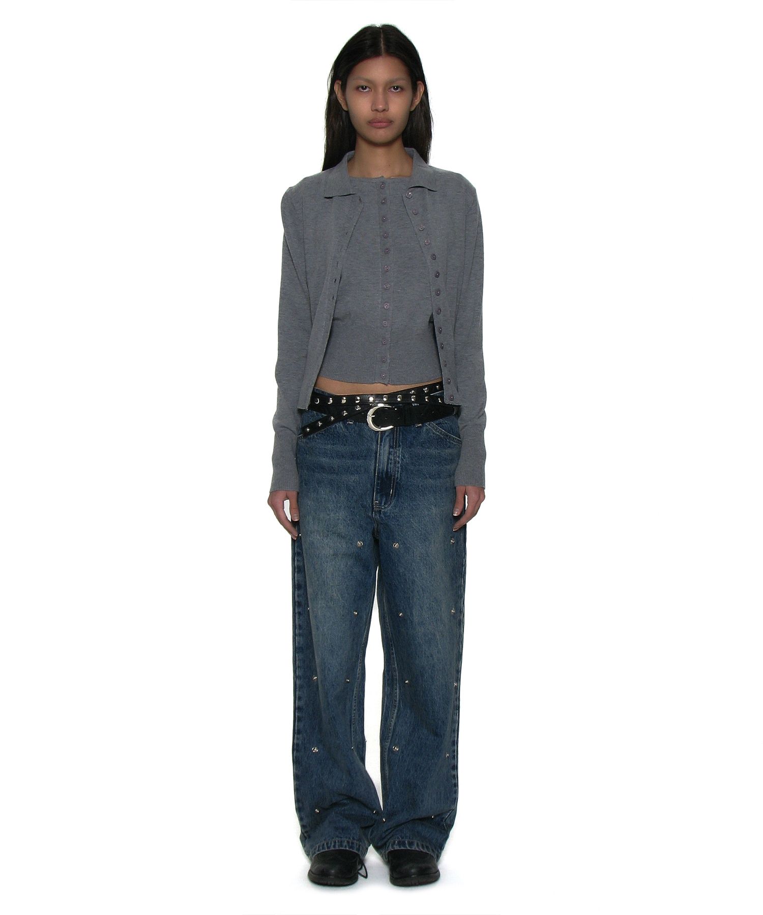 (Set) Three Way Double Layered Belt_Black