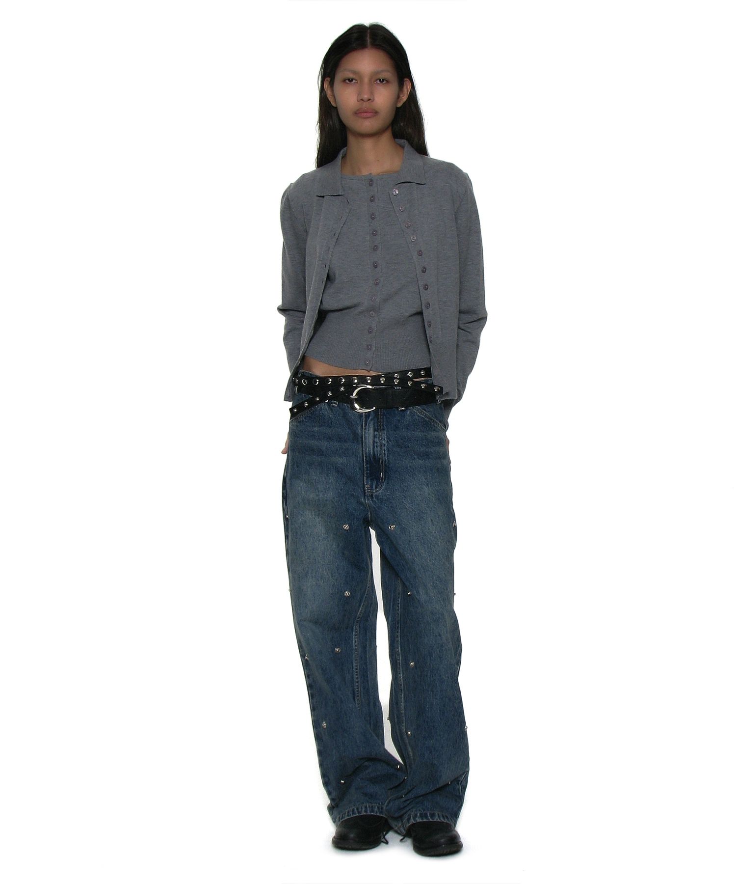 (Set) Three Way Double Layered Belt_Black