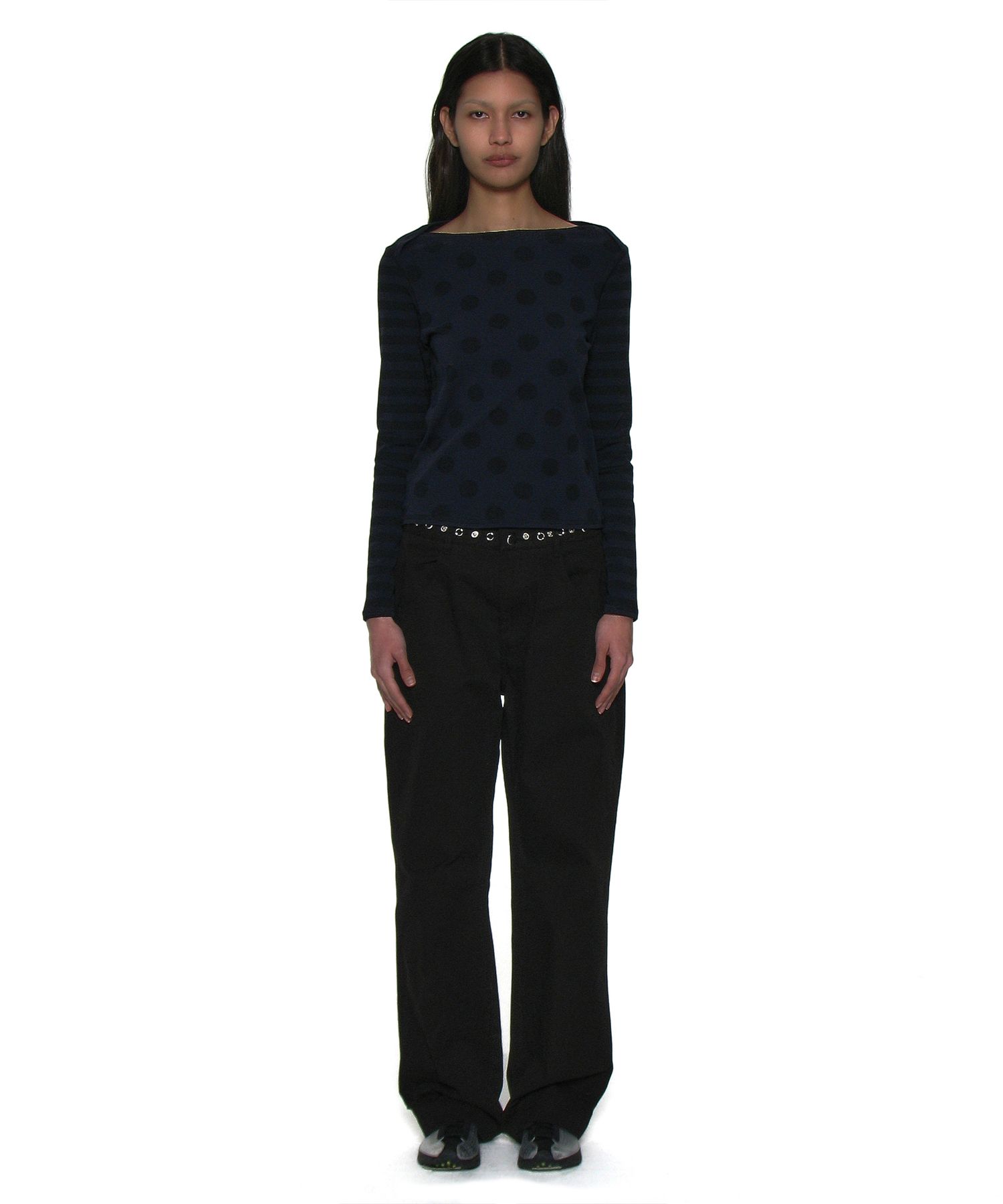 【PARTIMENTO】2WAY L POINTED DOUBLE WAIST PANTS パンツ MUSINSA | PARTIMENTO WOMEN Two-Way Metal Pointed Double