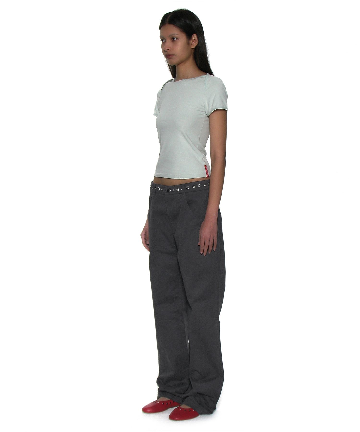 【PARTIMENTO】2WAY L POINTED DOUBLE WAIST PANTS/追跡付 MUSINSA | PARTIMENTO WOMEN Two-Way Metal Pointed Double