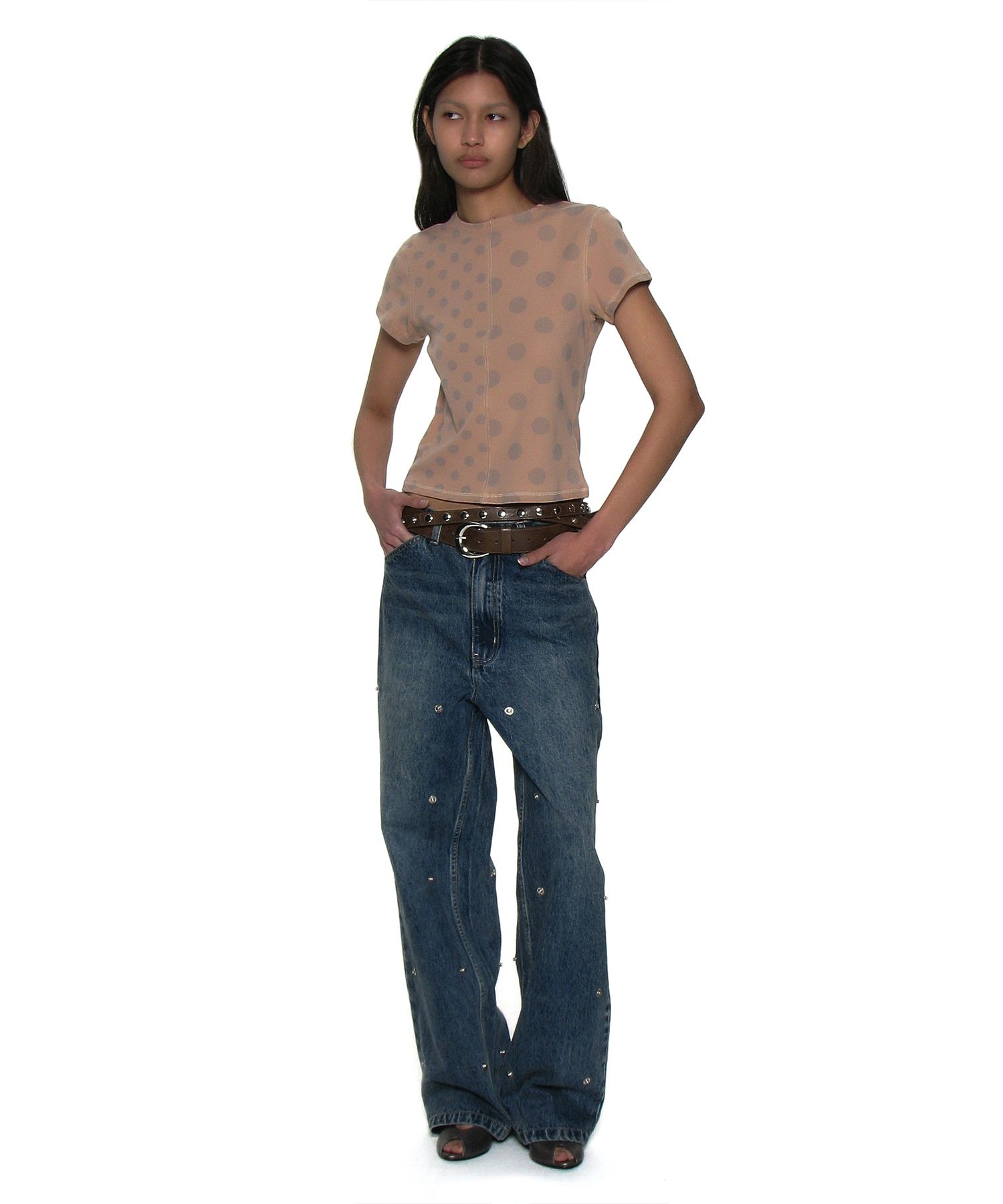 【PARTIMENTO】 TRANSFORM DOUBLE KNEE PATCH JEANS /追跡付 MUSINSA公式 | PARTIMENTO WOMEN Transform Double Knee Patch