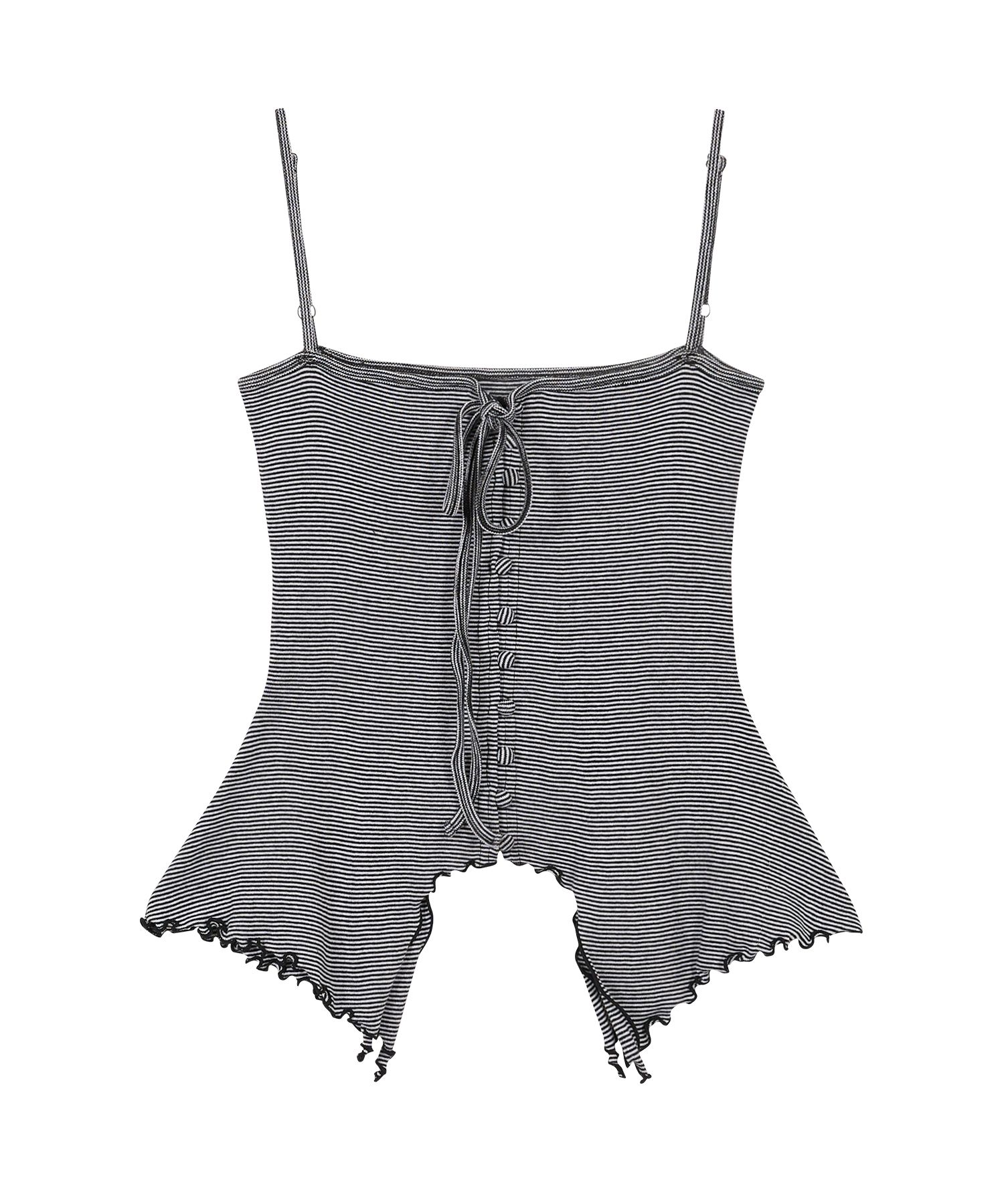 Tシャツ・カットソー ILLIGO Button flare sleeveless black MUSINSA | ILLIGO Button flare sleeveless black