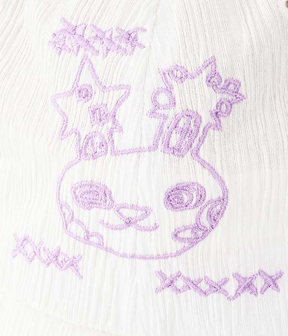 유쓰배쓰(YOUTHBATH) YBX SOUP Loli bunny Lace ball Cap_white