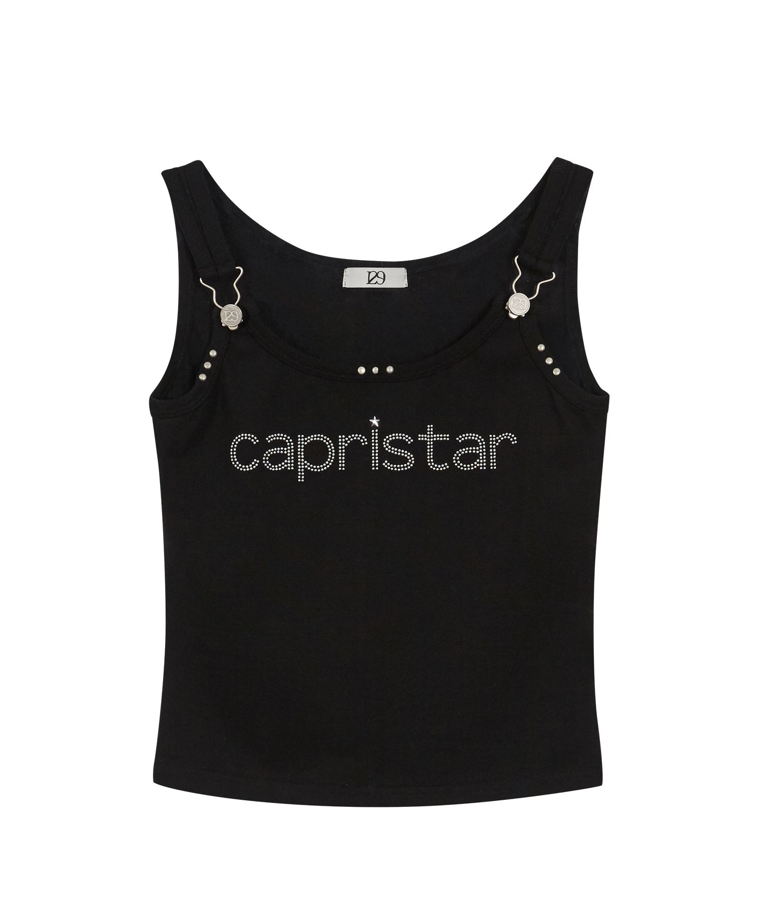 ★ILLIGO★ Crystal Buckle Sleeveless【送料込/関税込】 MUSINSA | ILLIGO Crystal Buckle Sleeveless Black