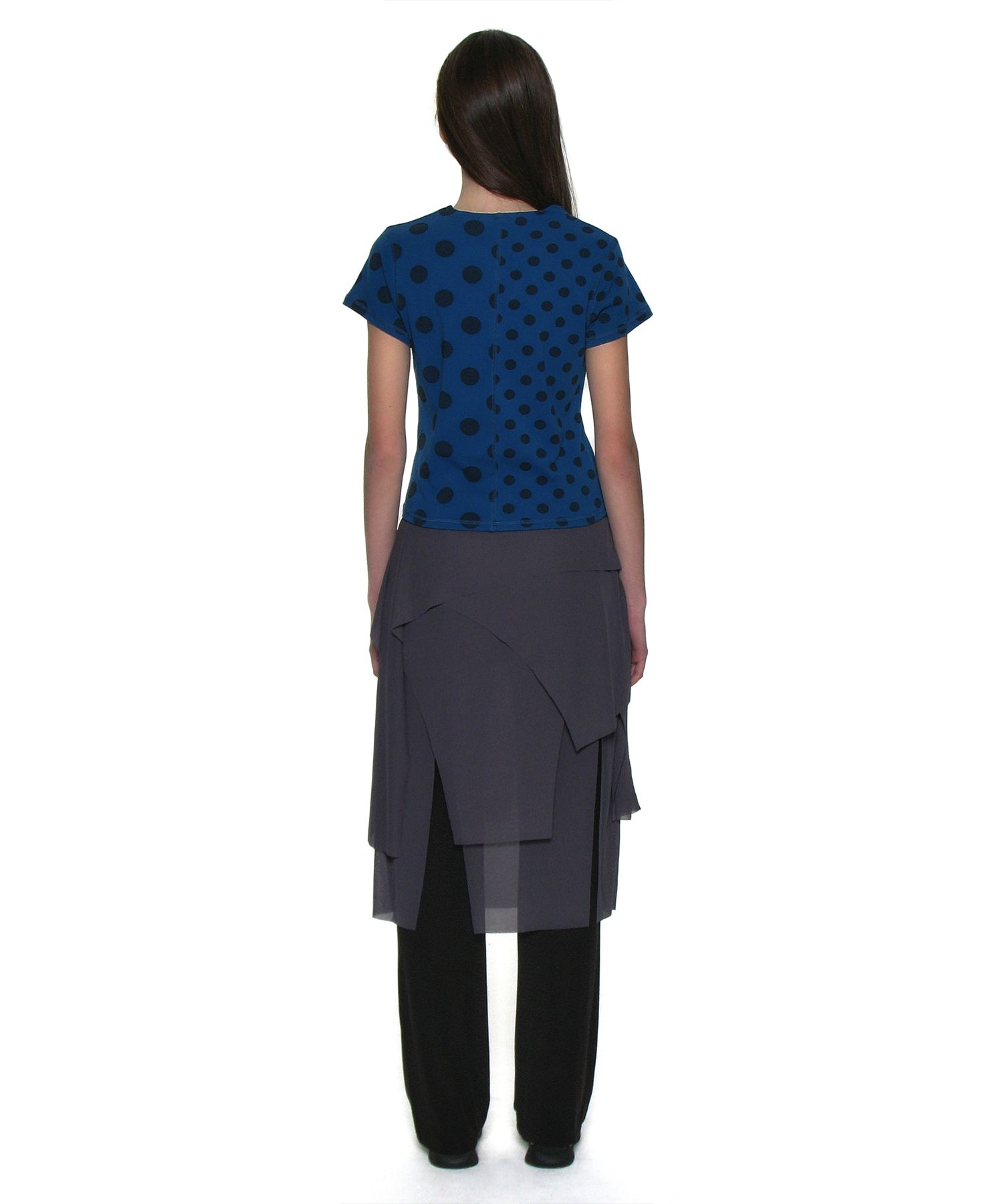 【PARTIMENTO】 MIX DOT ALL-OVER PRINTED SHORT SLEEVE TEE MUSINSA | PARTIMENTO WOMEN Mixed Dot Allover Printed Short