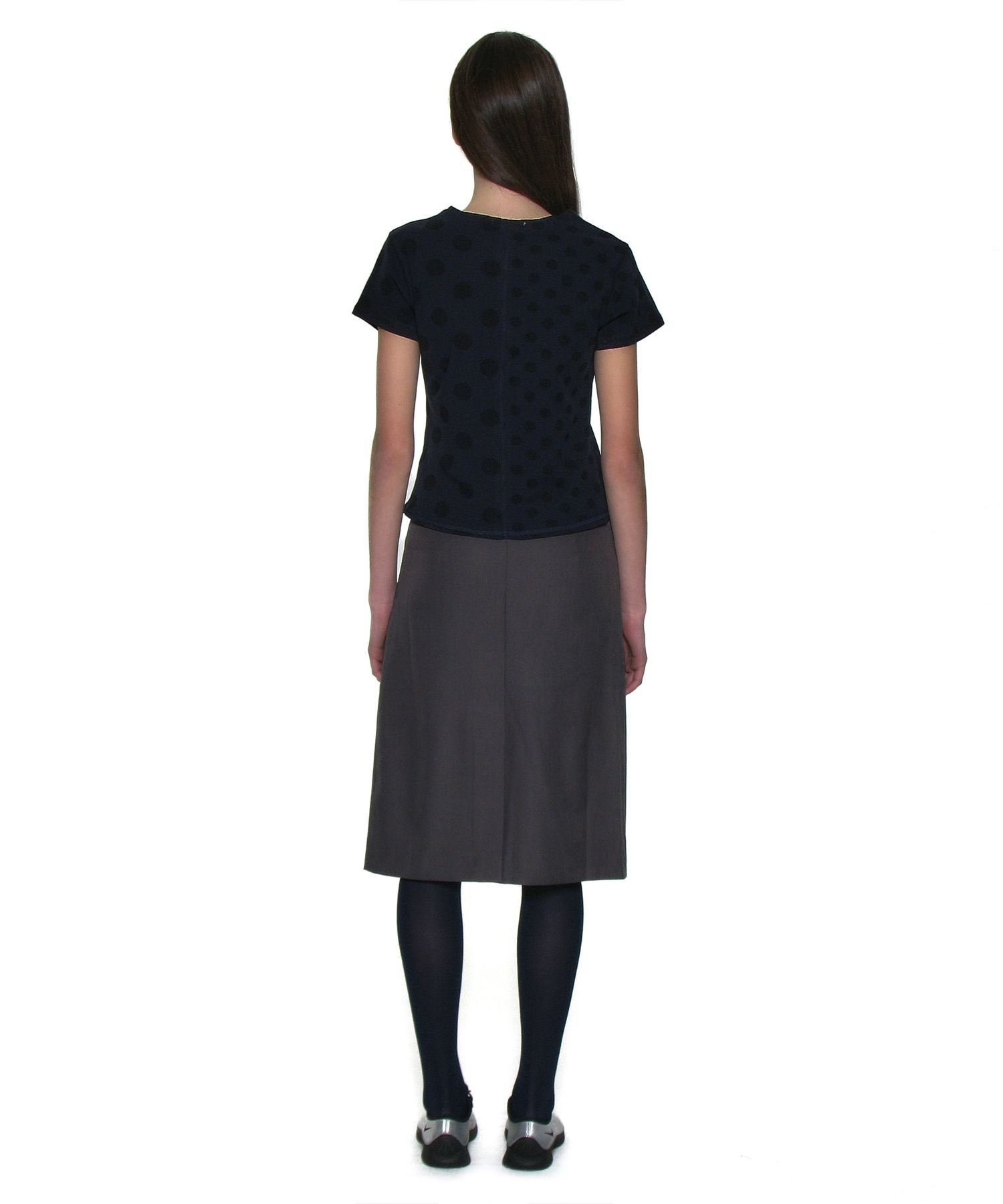 【PARTIMENTO】MIX DOT ALL-OVER PRINTED SHORT SLEEVE TEE MUSINSA | PARTIMENTO WOMEN Mixed Dot Allover Printed Short
