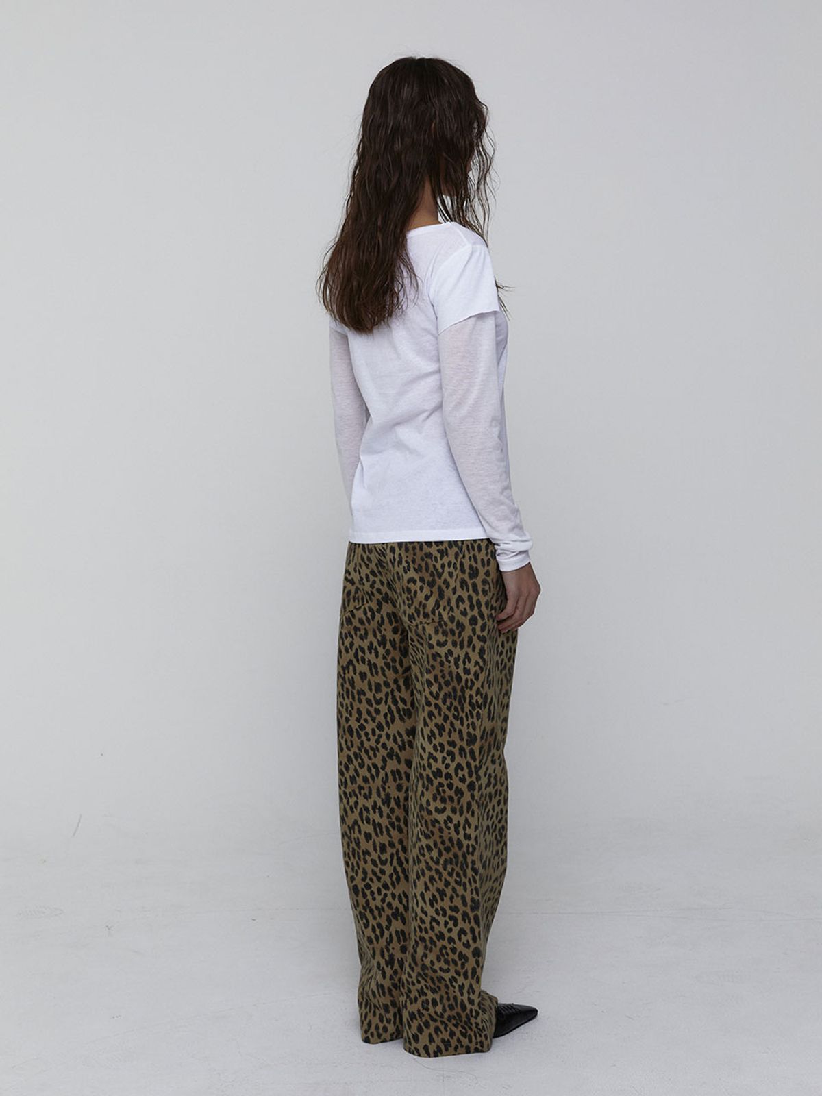 비수스(VISUS) [VISUS X OF MY ON]Cotton Leopard Pants_Beige