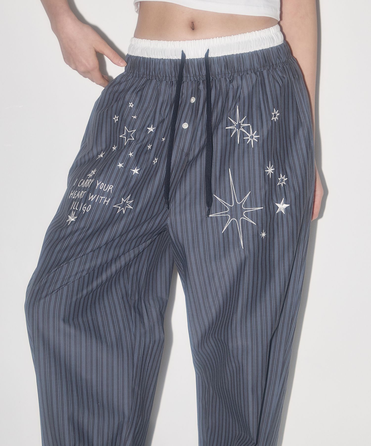 ILLIGO ■ Stitch Stripe Pants MUSINSA | ILLIGO Stitch Stripe Pants Blue