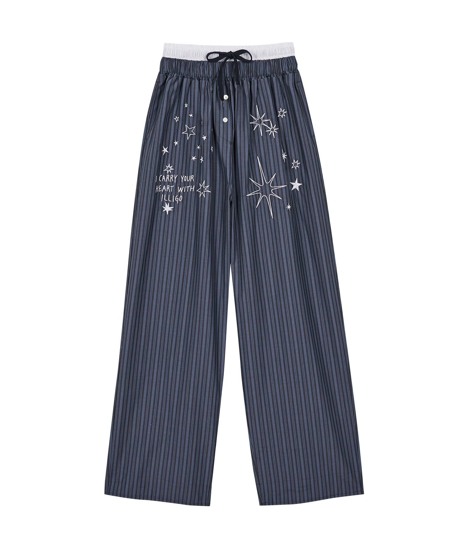 送料・関税込 ●ILLIGO●25SS STITCH STRIPE PANTS MUSINSA | ILLIGO Stitch Stripe Pants Navy